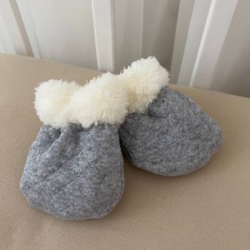 Дитячі рукавички для новонароджених BetiS Зефірчик 0 - 18 міс Капітон/Махра Сірий 27688821 50-38