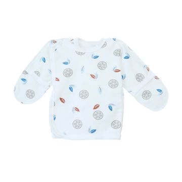 Распашонка для новорожденных Minikin MIX 0 - 3 мес Футер Белый/Серый 2315001 62