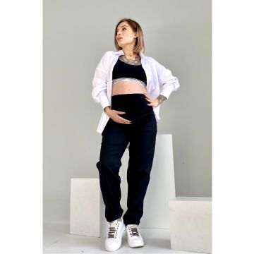 Джинси для вагітних Dianora Котон на флісі Чорний 2225 0085 XL