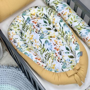 Кокон для новонароджених Маленька Соня Nordic Бохо Гірчичний 50116619