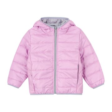 Демисезонная куртка для детей ЛяЛя 6 - 12 лет Плащевка Розовый/Серый 2ПЛ103_3-38 122