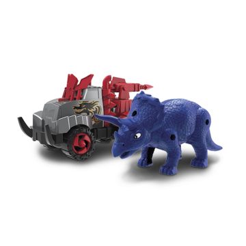 Игровой набор машинка Road Rippers с динозавром Triceratops blue Синий 20073