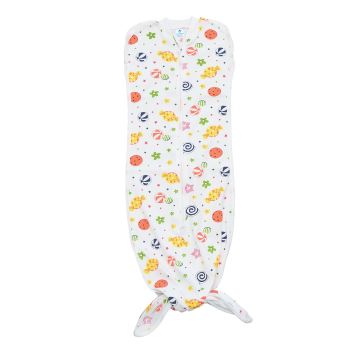 Пелюшка кокон для новонароджених на блискавці Minikin I Like Цукерки 0 - 12 міс Жовтий/Червоний 2010103 56-74