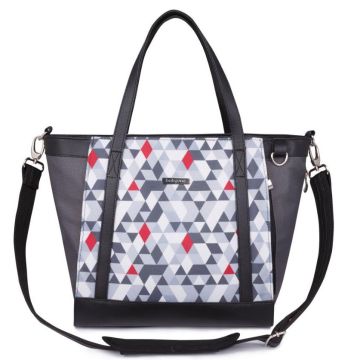 Сумка для мам з матрасиком для сповивання, BabyOno "UNIQUE" трикутники, 1502/01