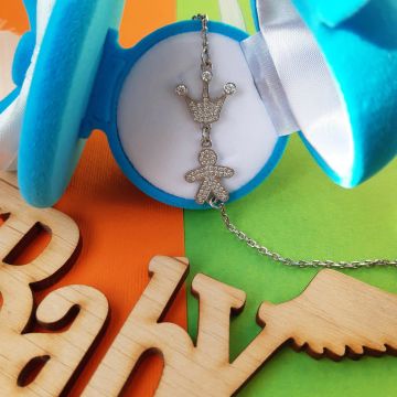 Срібний браслет для мами UMAX Принц 4120/86