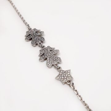 Срібний браслет для мами UMAX Зірочка і дві доньки 4120/20