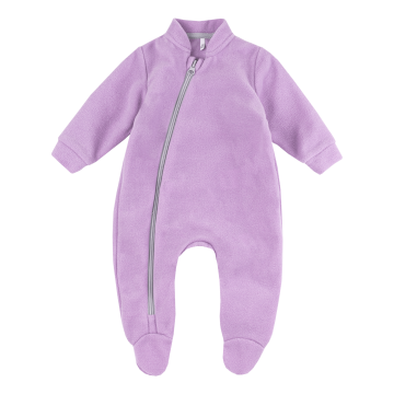 Флісовий комбінезон дитячий Bembi Фліс 2023 3 - 12 міс Фліс Бузковий КБ214 80