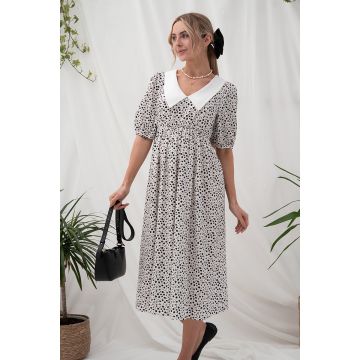 Платье для беременных и кормящих Юла Мама Georgia Молочный DR-25.081 XL