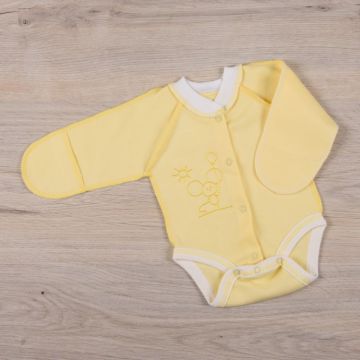 Боди для новорожденных с длинным рукавом Бетис Мишеня Жёлтый от 0 до 3 мес 27681603 62