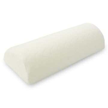 Ортопедическая подушка полувалик Ideia Memory Foam 49х20х10 см Белый 8-29425