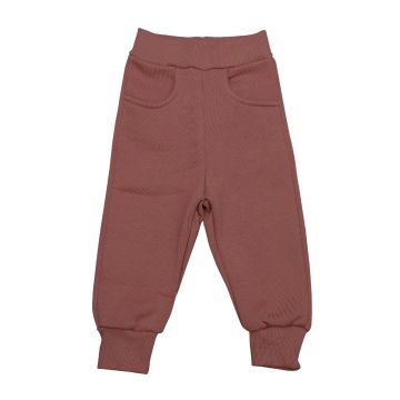 Дитячі теплі штани Minikin Однотон 2 - 4 років Футер Коричневий 227913 98