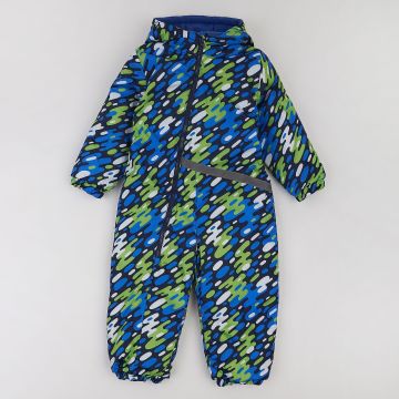 Демісезонний комбінезон дитячий ЛяЛя 1,5 - 4 років Плащівка Синій/Зелений 8ПЛ067_3-55 92