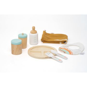 Дерев'яний ігровий набір Miniland Годування малюка 94060
