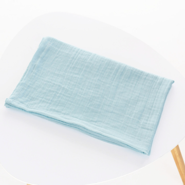Муслиновая пеленка для детей ELA Textile&Toys Однотон Муслин Голубой 100х80 см MD002BLU