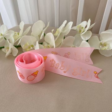 Атласна стрічка на виписку BetiS Ваву Атлас Рожевий 3 м/5 см 27074863