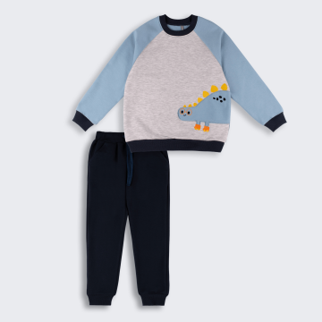 Дитячий спортивний костюм Bembi 2 - 6 років Трикотаж двонитка Синій/Блакитний КС803 110