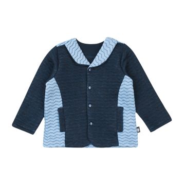 Кофта для хлопчика ЛяЛя 6 - 24 міс Капітон Синій 2КП015_2-405 86