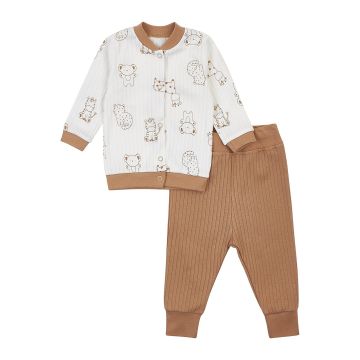 Набір одягу для дітей ЛяЛя 3 - 18 міс Інтерлок Молочний/Бежевий К2ІН015_2-497 86