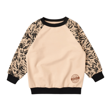 Свитшот детский из двунитки Krako Зебра Коричневый от 7 до 8 лет 3024T31 122-128