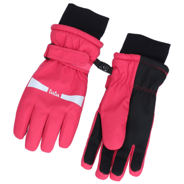 Рукавички дитячі Tutu 4 - 13 років Плащівка Малиновий 3-006792 7-9