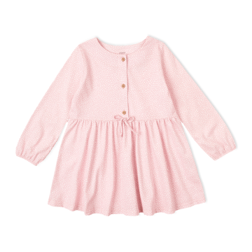 Платье для девочки с длинным рукавом Krako Розовые горошки Розовый от 7 до 8 лет 3004D21 122-128