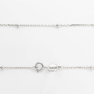 Серебряная цепочка с бусинами Silvex 226Р 1 35
