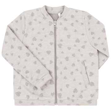 Кофта на молнии детская Bembi 3 - 7 лет Трикотаж с начесом Серый меланж КФ229 122