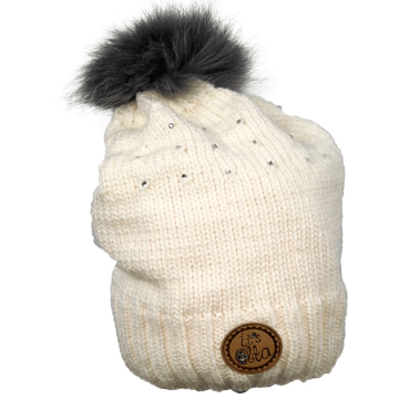 Шапка детская зимняя для девочки  Олта Молочный от 5 до 8 лет 80-802017-01 52-56