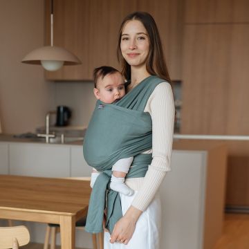 Слінг шарф трикотажний для немовлят Love & Carry Базилік 3 - 12 кг Зелений LC425