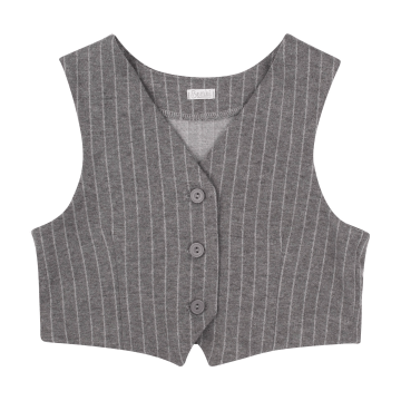 Школьная жилетка на девочку Bembi City collection 9 - 13 лет Джерси Серый X02 ЖЛ54 152