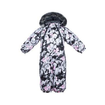 Комбінезон зимовий для малюків Huppa ORION, сірий з листям 92