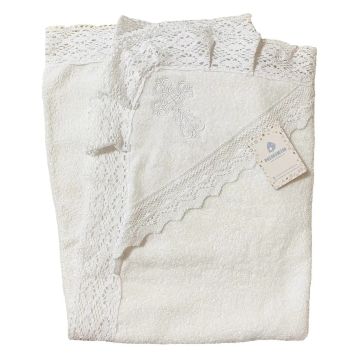 Крижма для хрещення Minikin 80х90 см Махра Білий 196514