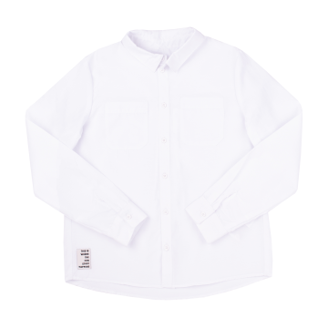 Рубашка для мальчика Bembi City collection 6 - 13 лет Терикотон Белый 100 РБ195 134