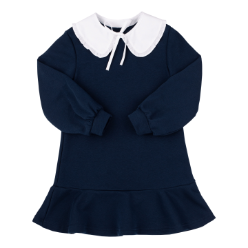 Школьное платье для девочки Bembi City collection 6 - 13 лет Трикотаж тринитка Синий 800 ПЛ413 116