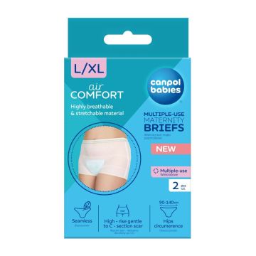Труси післяпологові багаторазові Canpol babies L/XL 2 шт Білий 73/002