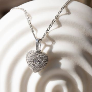 Срібний кулон жіночий UMAX Відкрите серце 30198