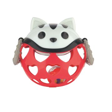 Игрушка с погремушкой интерактивная Canpol babies Котик Красный 79/101