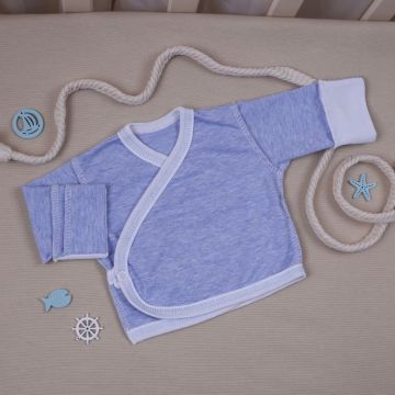 Розпашонка BetiS Меланж для недоношених немовлят Футер Блакитний 27688117 38-28