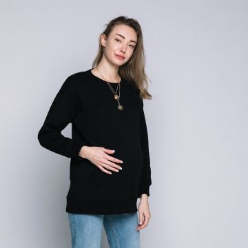 Свитшот для беременных и кормящих Love & Carry Черный LCM3102 XL