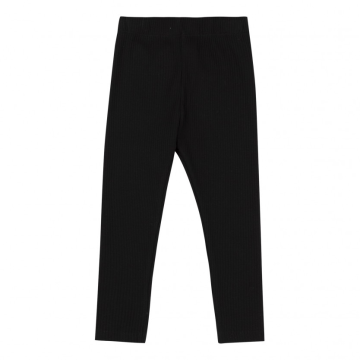 Детские лосины на девочку Bembi 7 - 13 лет Трикотаж рубчик Черный ШР822 158