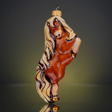 Елочная игрушка Rizdviani Istorii Символ года 2026 Буйногривий Коричневый 14 см 4820001179941