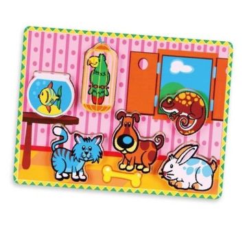 Пазл Viga Toys Домашні тварини 56440