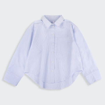 Детская рубашка Bembi City collection 8 - 13 лет Ткань сорочечная Светло-голубой 402 РБ208 152