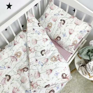 Дитяча постільна білизна для підлітків Oh My Kids Феєчки Ранфорс/Сатін Рожевий ПБ-1034-СХ-2