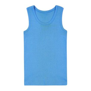 Майка детская для мальчика ЛяЛя 6 - 8 лет Рибана Васильковый 4БК108_2-176 128