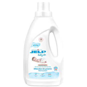 Гіпоалерене молочко для прання білих речей JELP Baby 0+ 1,5 л 18 прань 98039