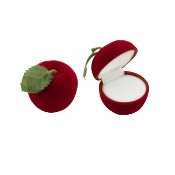 Футляр для прикрас Яблуко Бордовий FK-1112