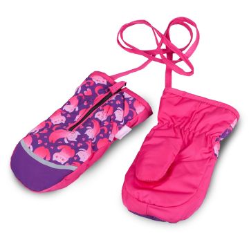 Рукавиці дитячі Tutu 4 - 6 років Плащівка Малиновий 3-005103 4-6