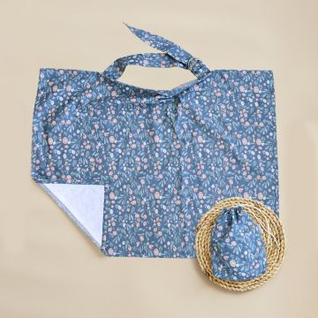 Накидка для кормления грудью Magbaby Цветы на синем Синий/Розовый 103343