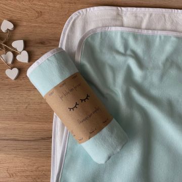 Непромокаемая пеленка для детей Маленькая Соня Фланель Мятный 45х75 см 11515347